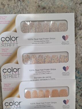 Color Street Glitter Overlay Nail Polish Strips